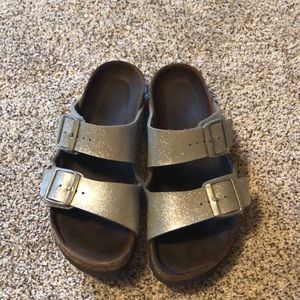 Birkenstock Arizona in silver